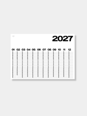 2027 Year At A Glance Wall Calendar A1