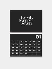 2027 Monthly Calendar A1