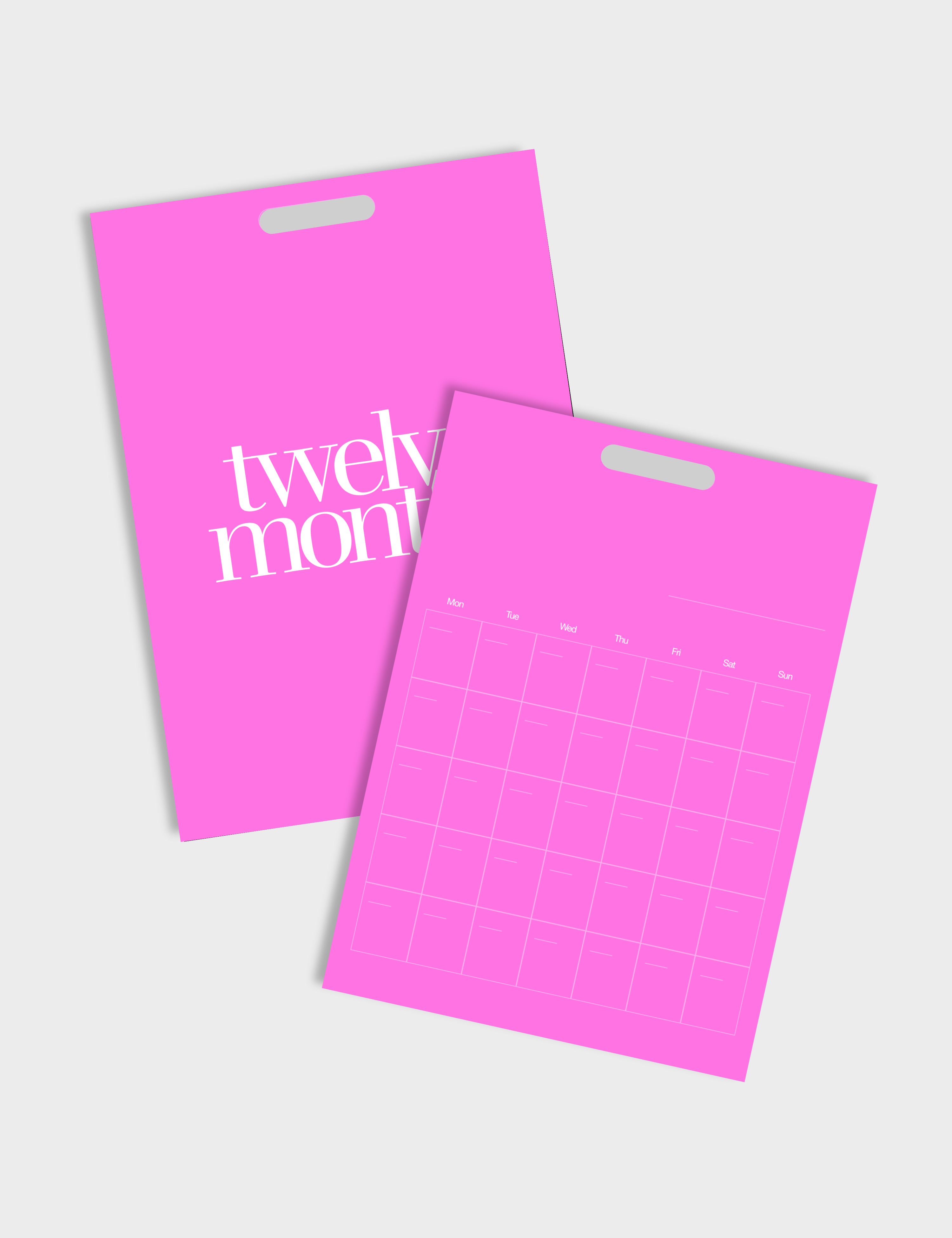 A3 Anytime Monthly Calendar Sheets