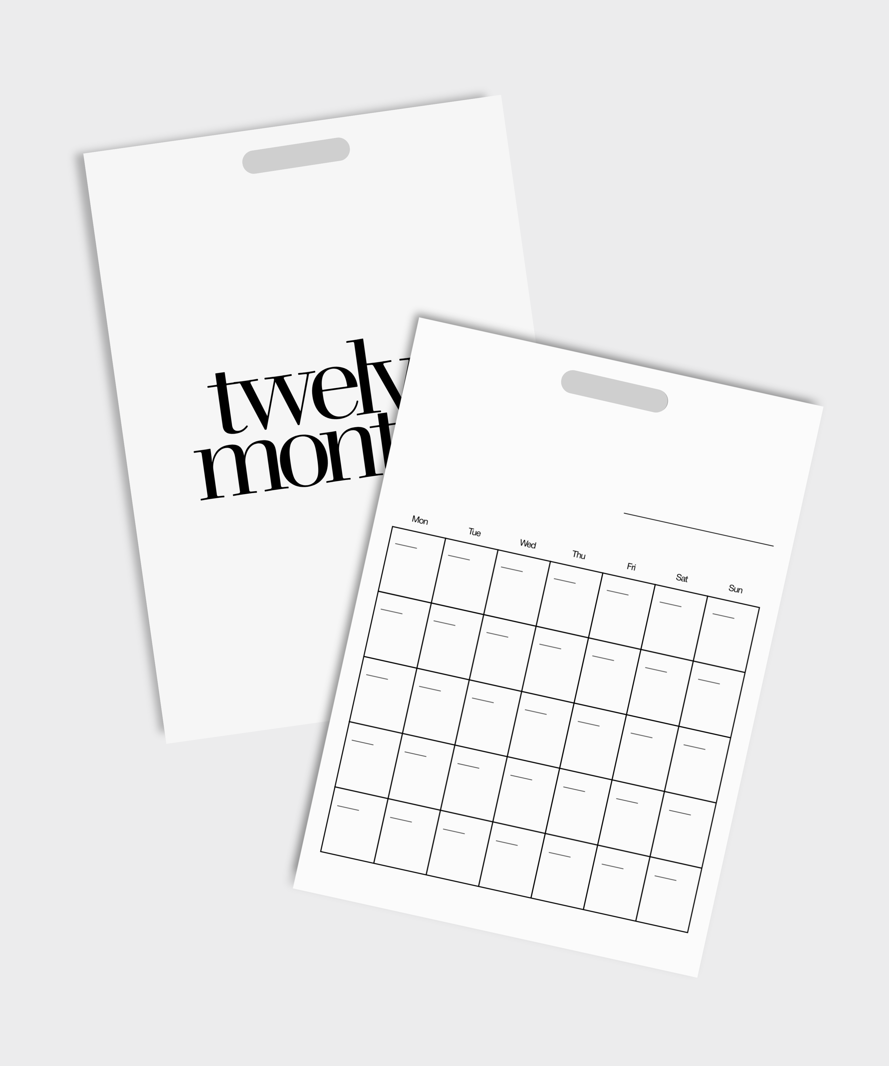 A3 Anytime Monthly Calendar Sheets