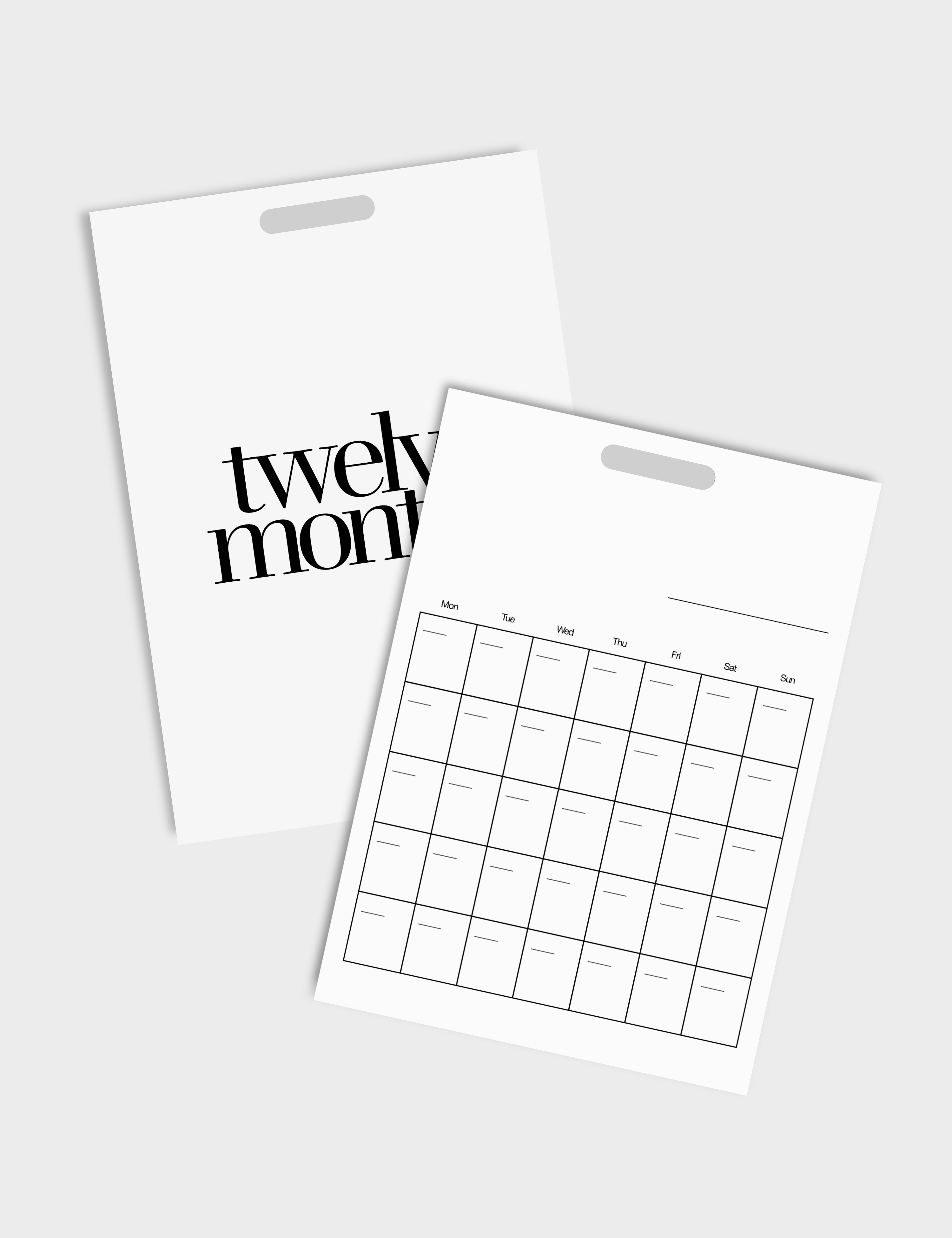 A3 Anytime Monthly Calendar Sheets