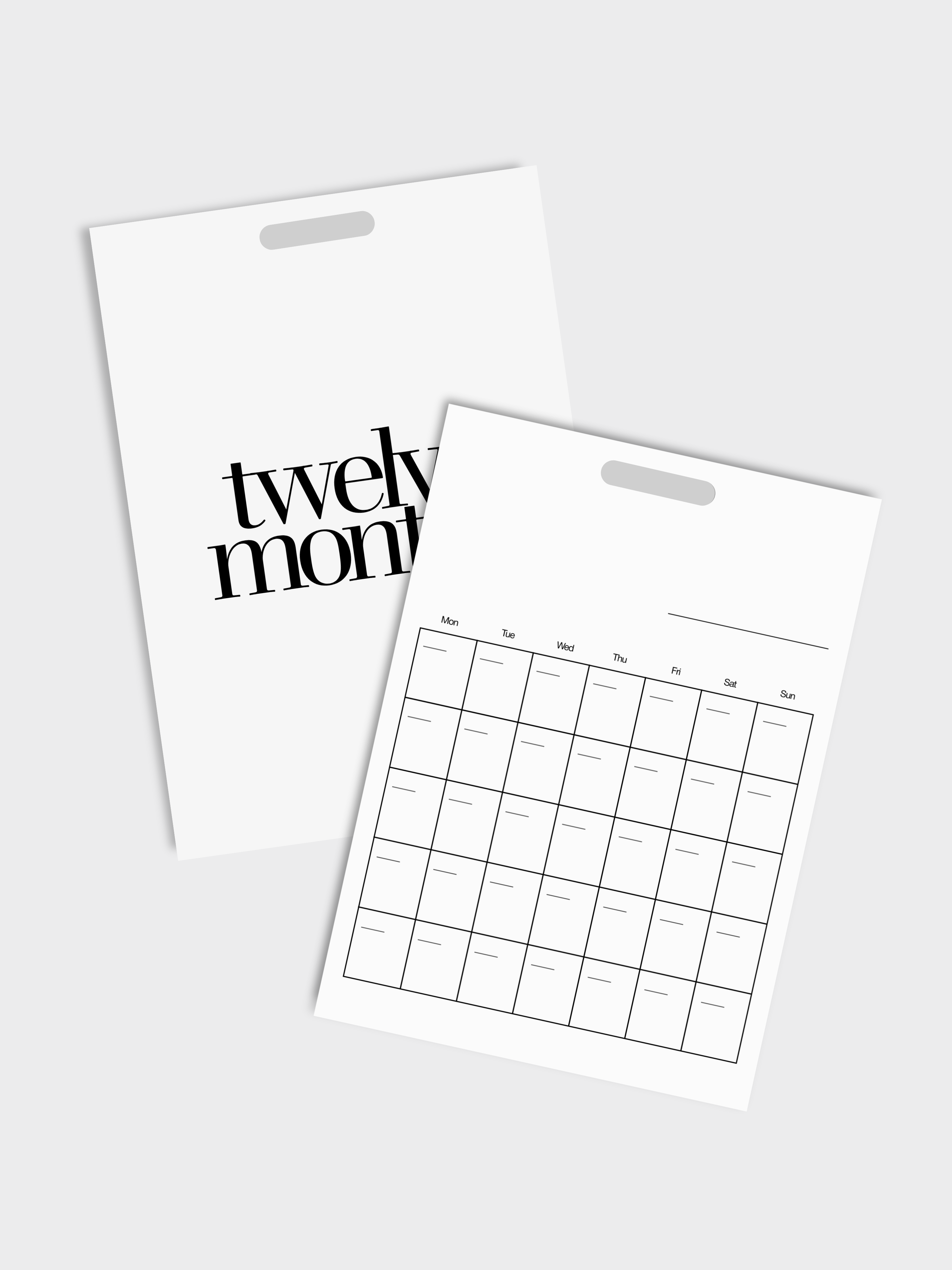 A3 Anytime Monthly Calendar Sheets