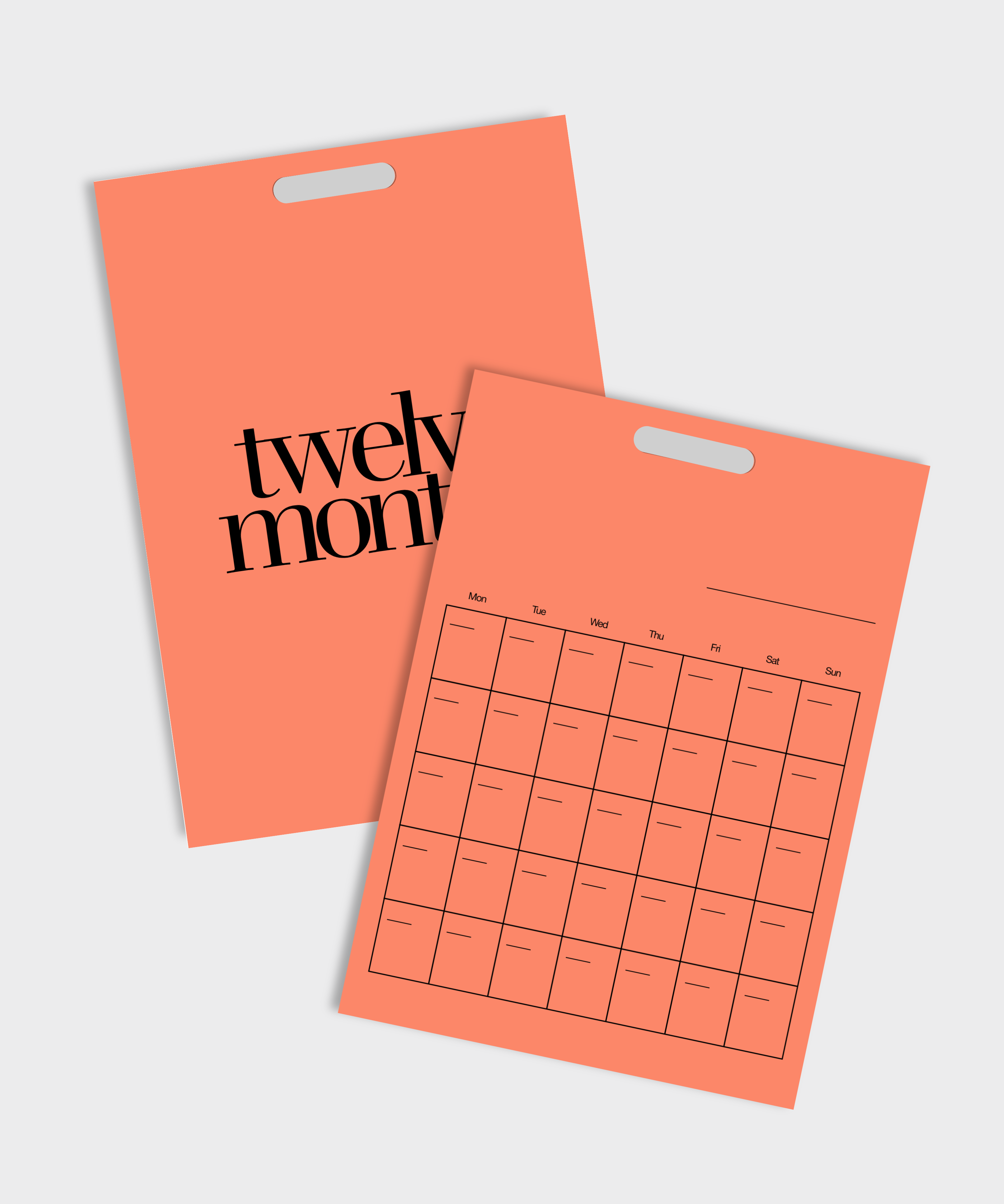A3 Anytime Monthly Calendar Sheets