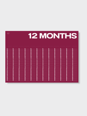 Anytime - Year At A Glance Wall Calendar A1