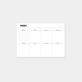 A4 Weekly Dashboard Planner