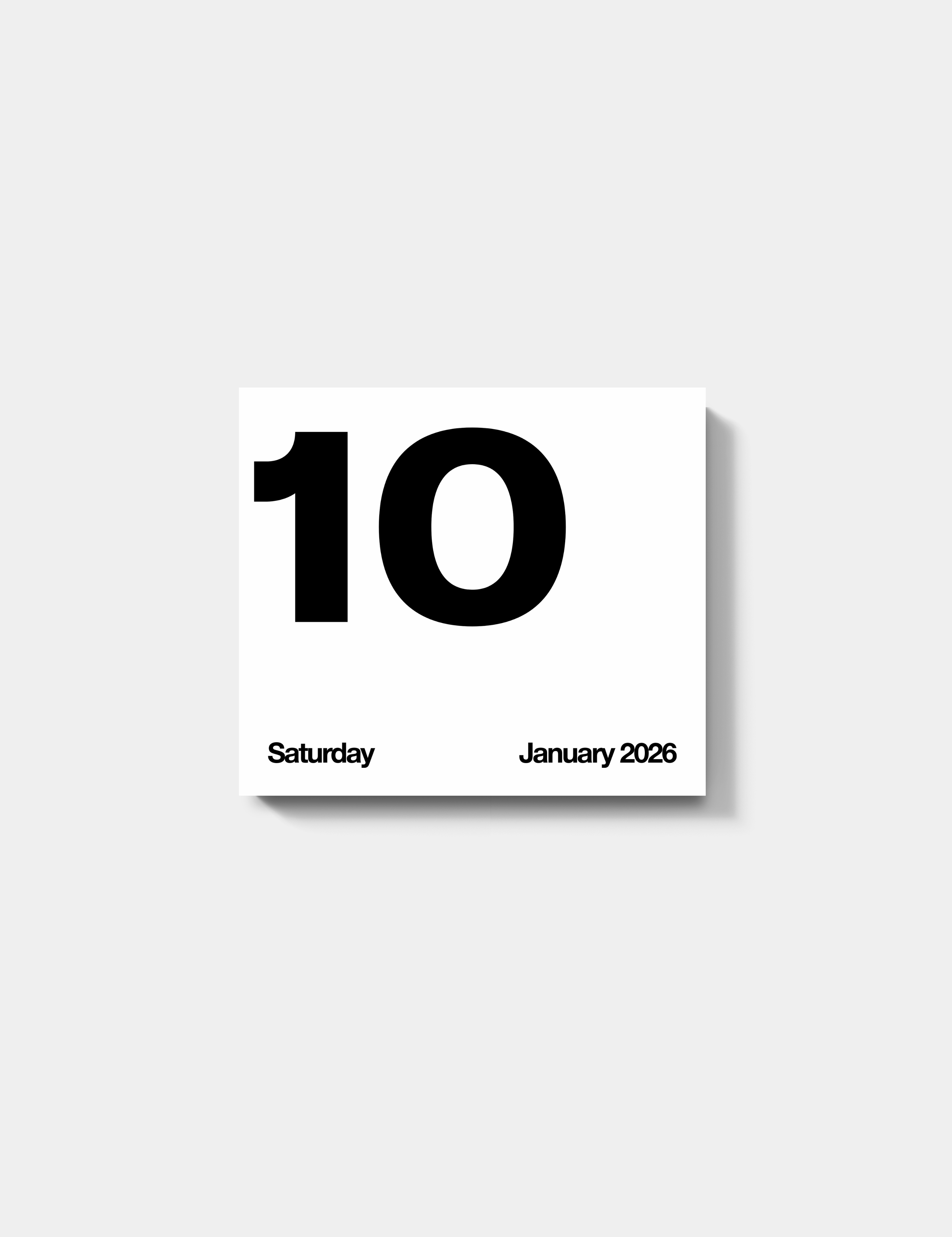 2026 Tear Off Calendar