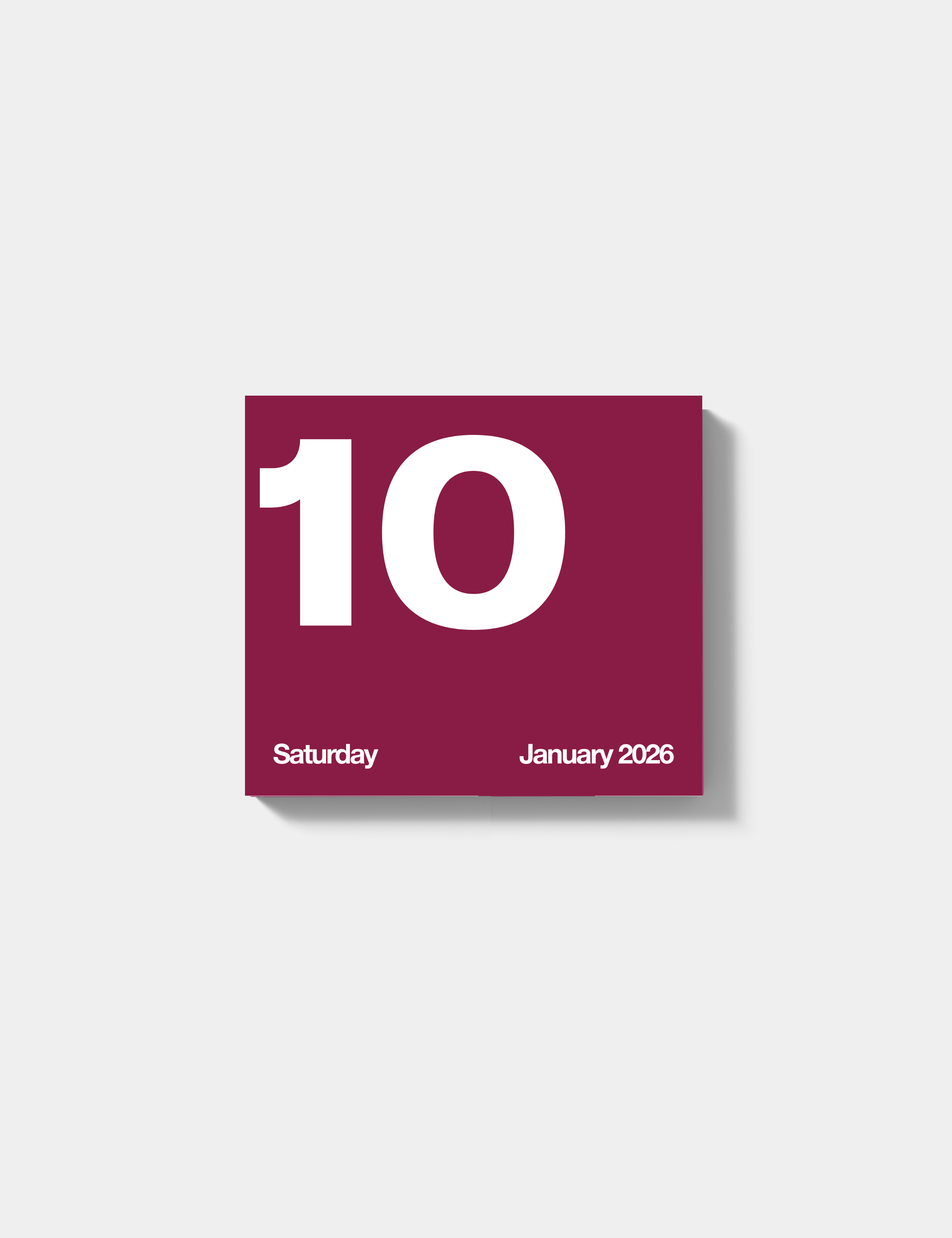 2026 Tear Off Calendar