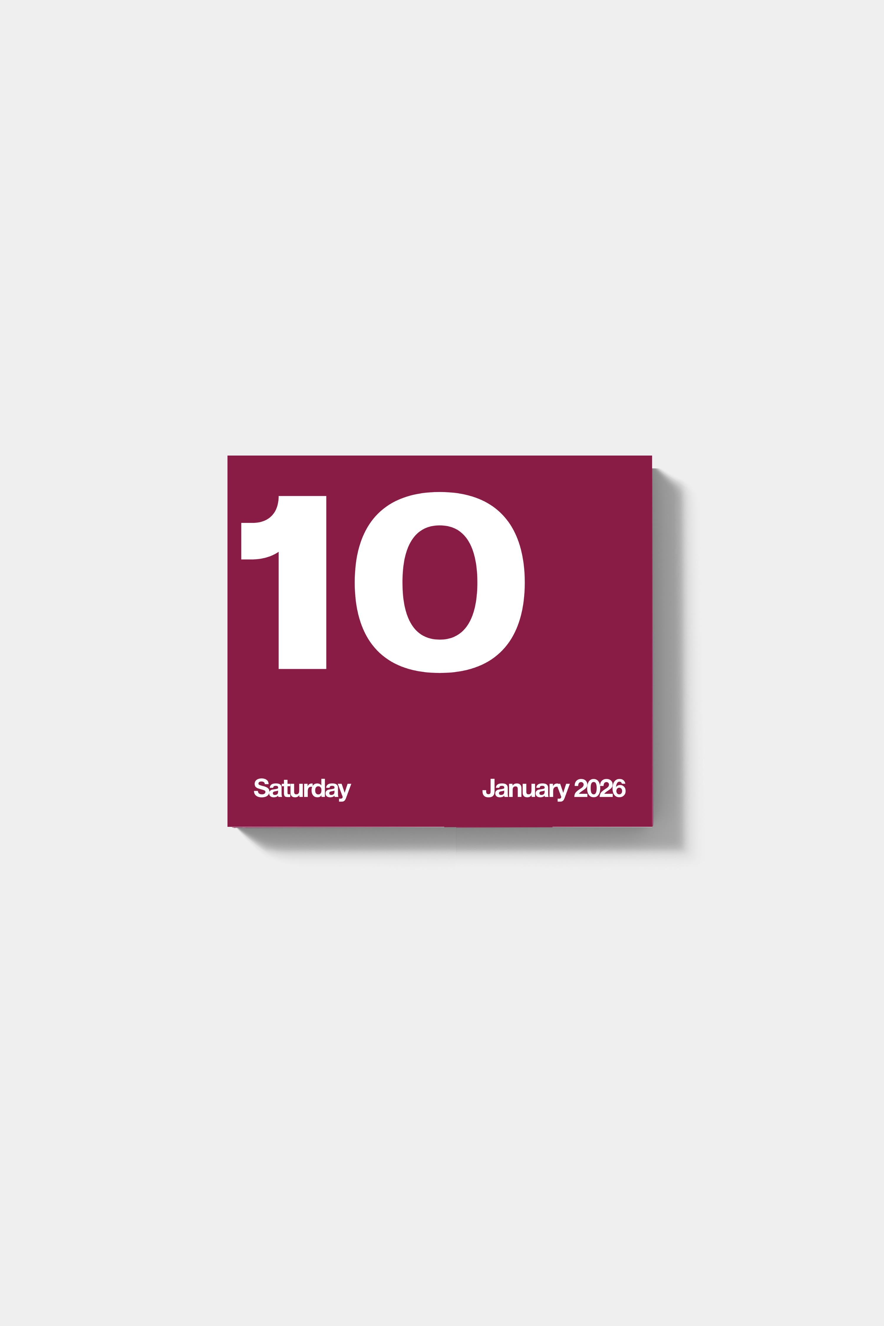 2026 Tear Off Calendar