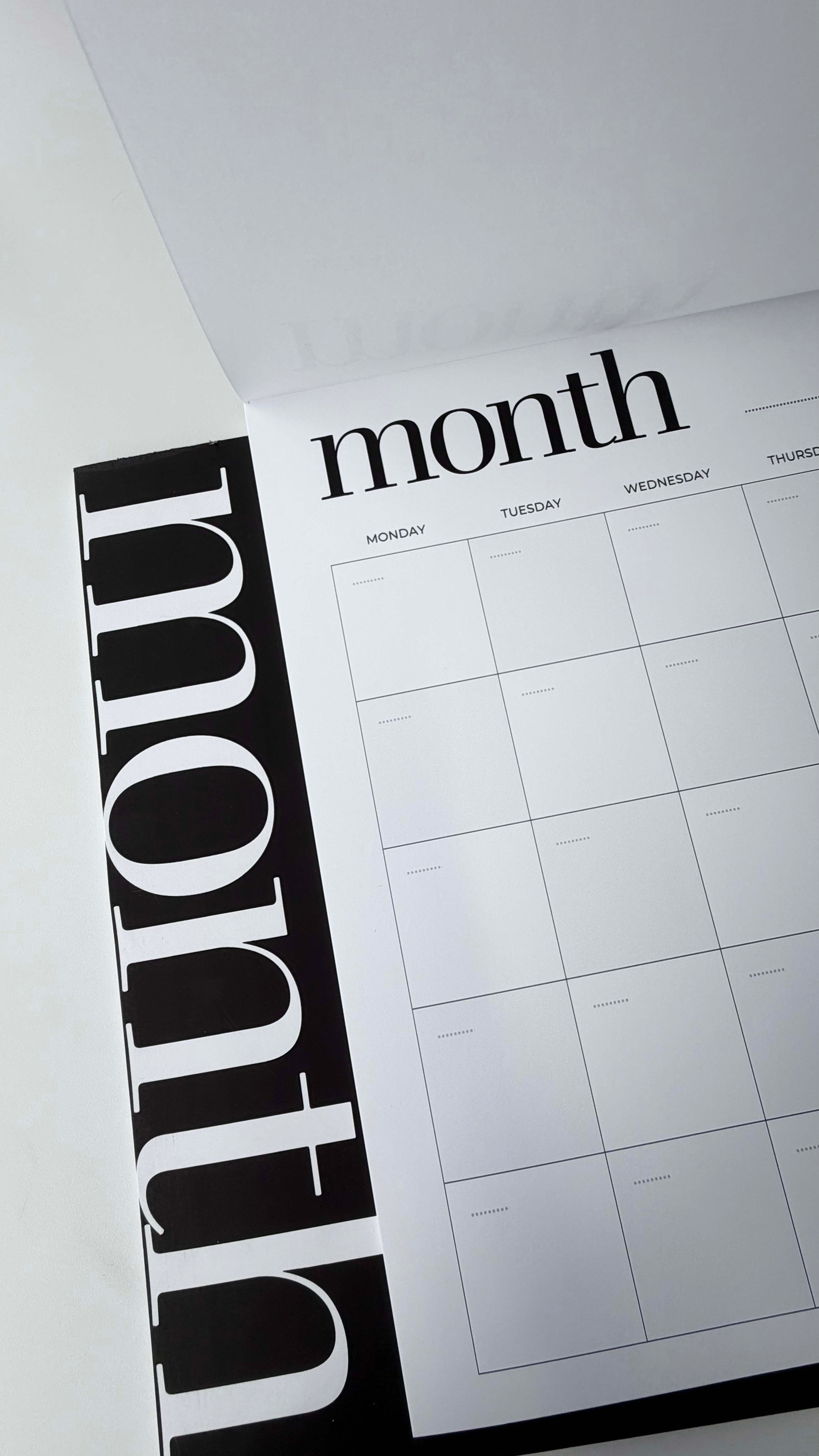 A2 Monthly Planner - New 2026