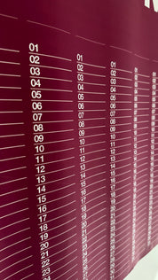 Anytime - Year At A Glance Wall Calendar A1