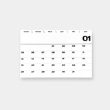 Small Index Calendar