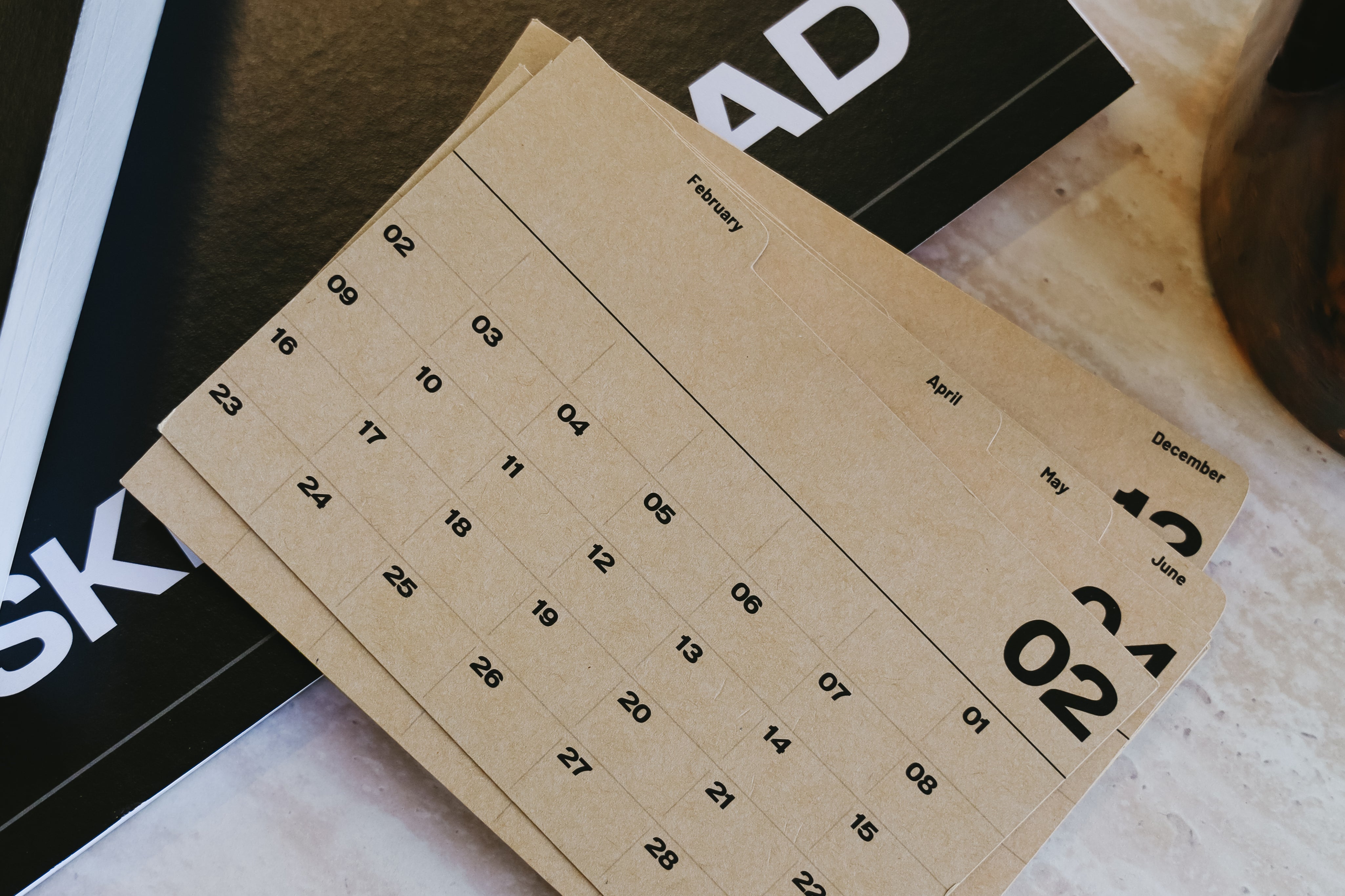Small Index Calendar