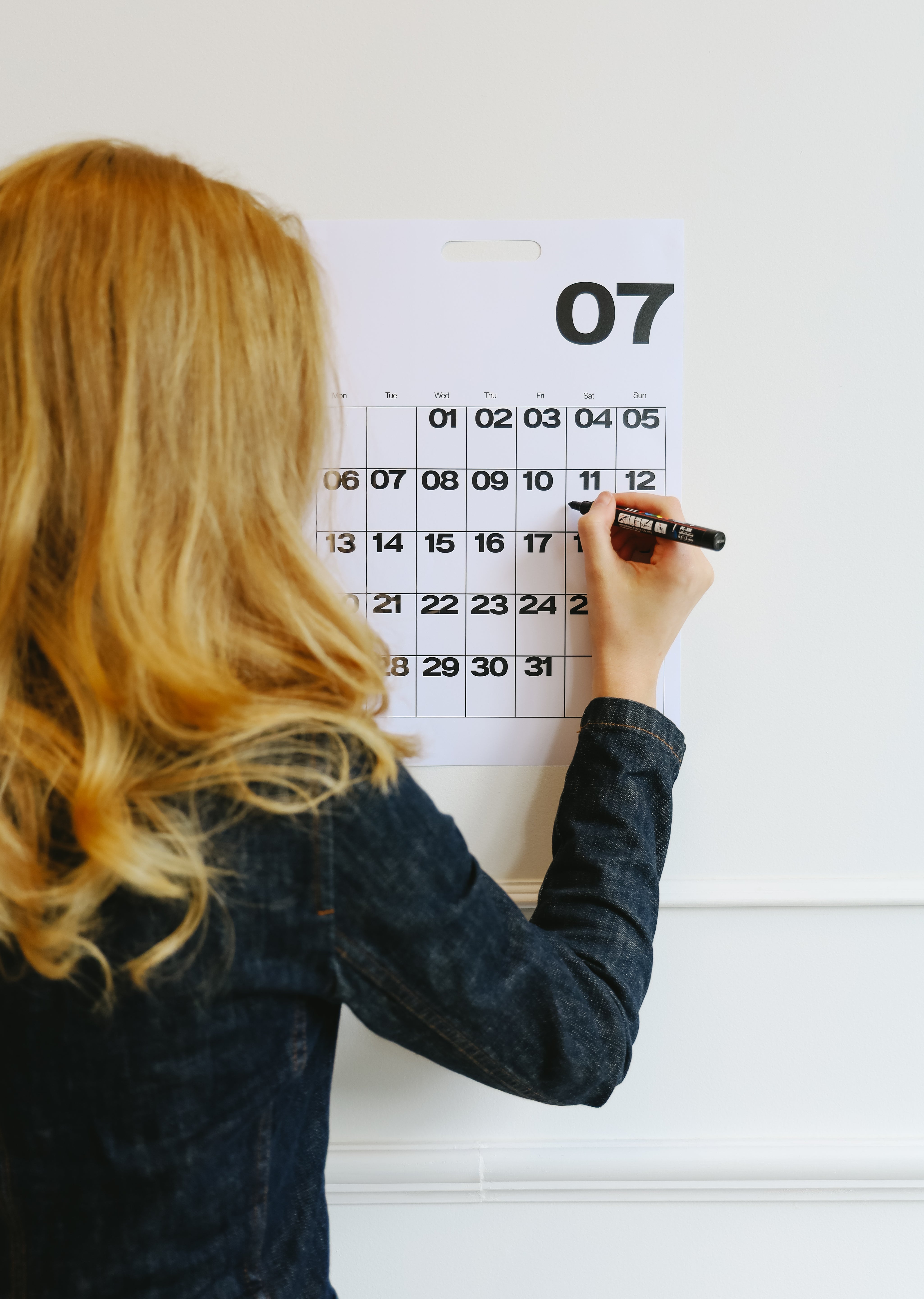 A3 Monthly Calendar Sheets