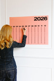 Year At A Glance Wall Calendar A1