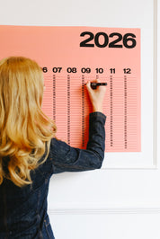 Year At A Glance Wall Calendar A1