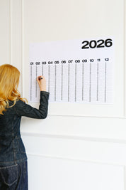 Year At A Glance Wall Calendar A1