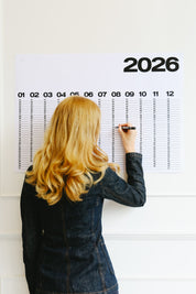 Year At A Glance Wall Calendar A1