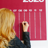 Year At A Glance Wall Calendar A1