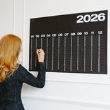 Year At A Glance Wall Calendar A1