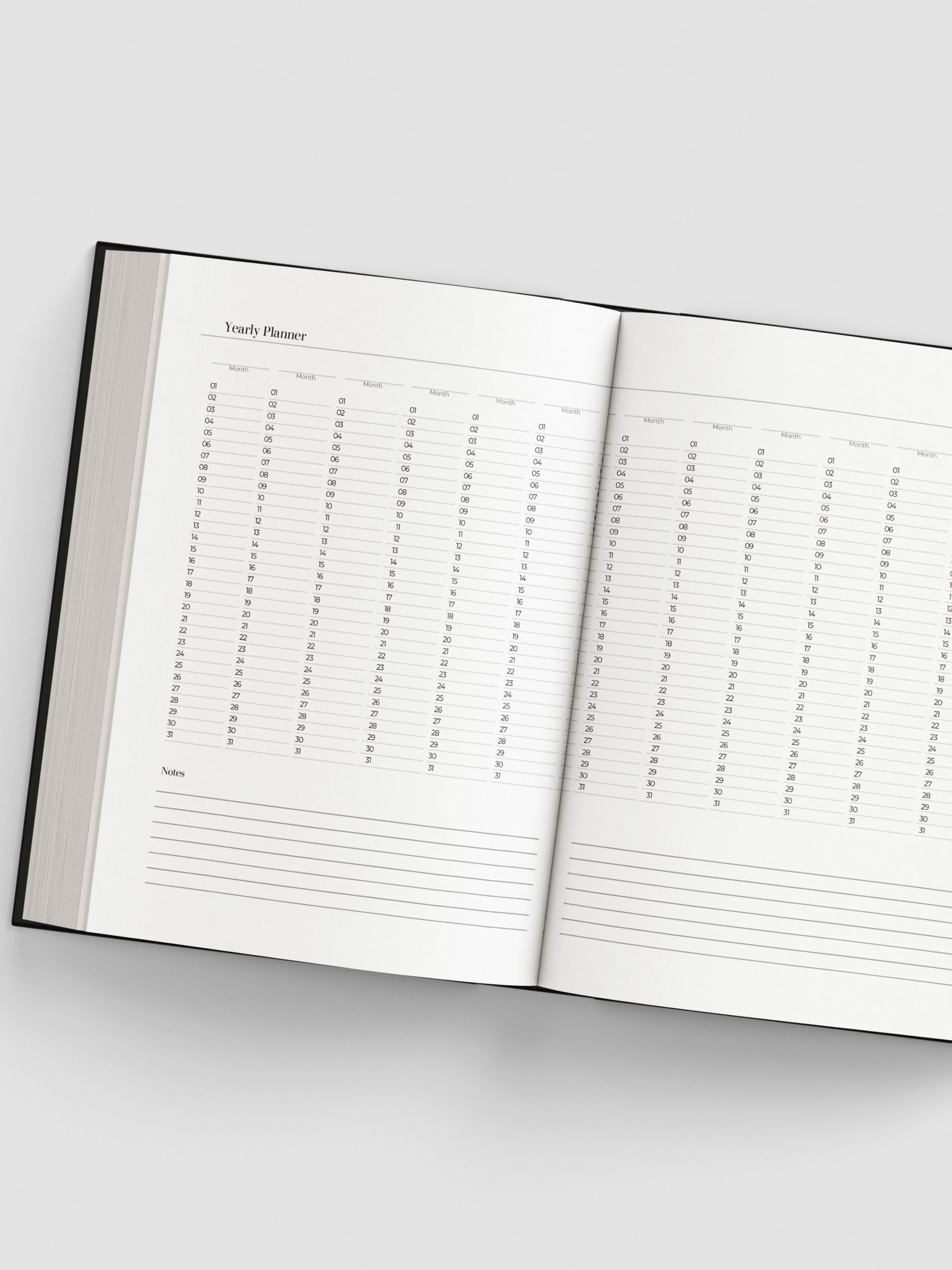 52 Week A5 Diary - Weekly Debossed