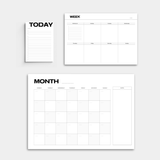 The Focus Pad Set  – Today, Week & Month Planner Pads