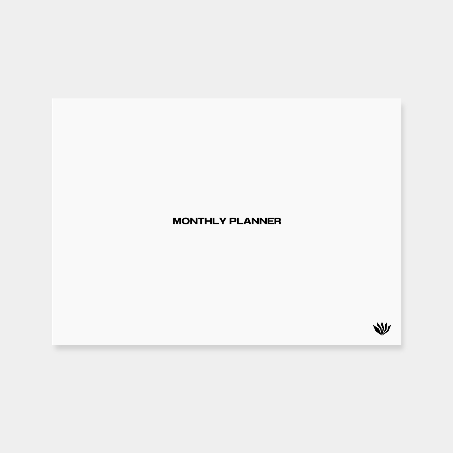A2 Monthly Planner
