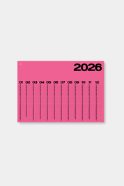 Year At A Glance Wall Calendar A1