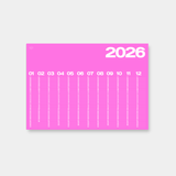 Year At A Glance Wall Calendar A1