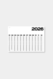Year At A Glance Wall Calendar A1